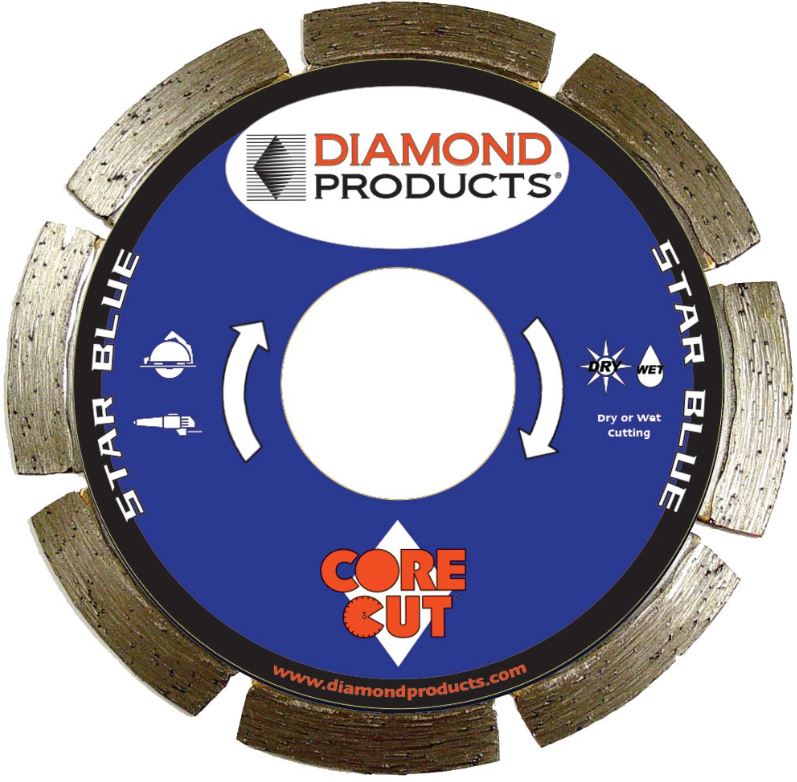 BLADE 7 IN X .080 X 7/8 IN STAR BLUE DIAMOND - Diamond Blades